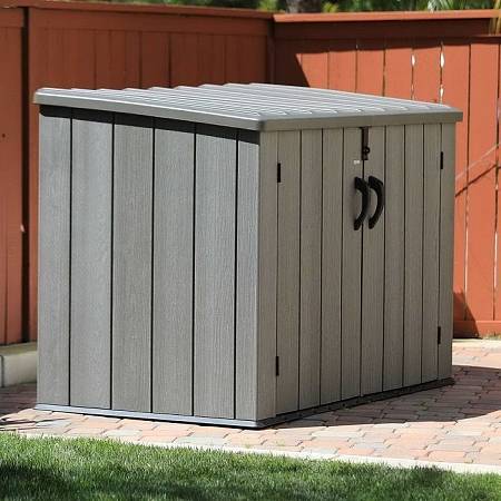 Ящик высокой прочности WOODLOOK фактура дерева 2100л, серый Ящик высокой прочности WOODLOOK фактура дерева 2100л, серый