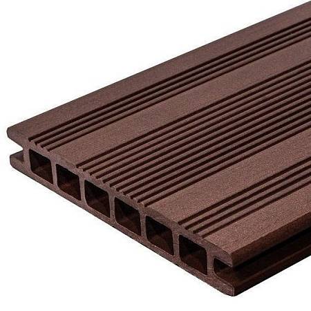 Террасная доска Ecodeck шовная, коричневая Террасная доска Ecodeck шовная, коричневая