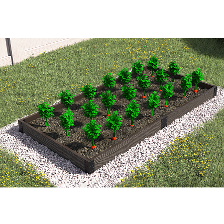 Комплект грядочных досок Holzhof 3000x1000x225 мм, венге Комплект грядочных досок Holzhof 3000x1000x225 мм, венге