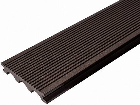 Террасная доска Darvolex полнотелая шовная вельвет, венге Террасная доска Darvolex полнотелая шовная вельвет, венге