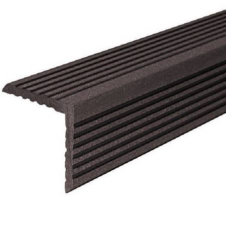 Уголок ДПК равнополочный 57x57x3000мм вельвет, венге Уголок ДПК равнополочный 57x57x3000мм вельвет, венге