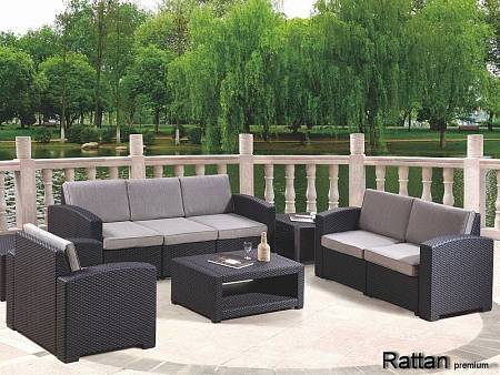 Комплект мебели RATTAN Premium 5, венге Комплект мебели RATTAN Premium 5, венге