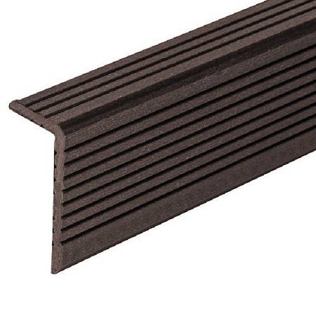 Уголок ДПК для доски Darvolex,Ecodeck,Deckron, 35x70x4000мм, венге Уголок ДПК для доски Darvolex,Ecodeck,Deckron, 35x70x4000мм, венге