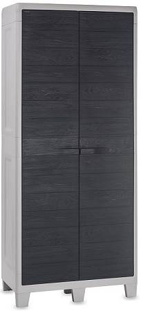 Уличный шкаф TOOMAX 2х дверный глубокий WOODY'S XL (3 полки), антрацит Уличный шкаф TOOMAX 2х дверный глубокий WOODY'S XL (3 полки), антрацит