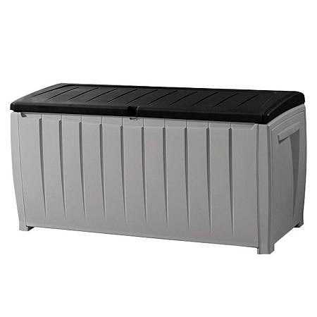 Сундук NOVEL 340л, серый-чёрный Сундук NOVEL 340л, серый-чёрный