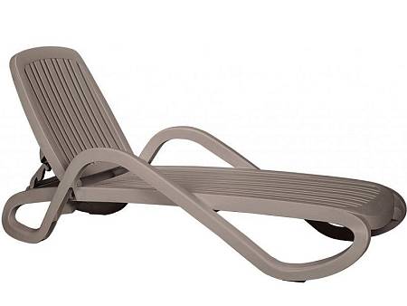 Шезлонг Nardi Eden с подлокотниками, tortora Шезлонг Nardi Eden с подлокотниками, tortora