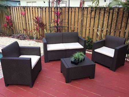 Комплект мебели NEBRASKA 2 Set (диван, 2 кресла и стол), венге Комплект мебели NEBRASKA 2 Set (диван, 2 кресла и стол), венге