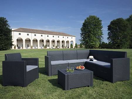 Комплект мебели NEBRASKA Corner Set (углов. диван, столик), венге Комплект мебели NEBRASKA Corner Set (углов. диван, столик), венге