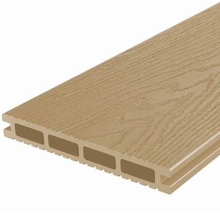 Террасная доска Holzhof универсальная шовная с тиснением, кедр Террасная доска Holzhof универсальная шовная с тиснением, кедр