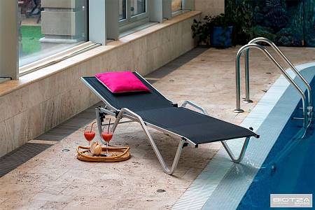 Шезлонг Hera алюминиевый, антрацит Шезлонг Hera алюминиевый, антрацит