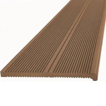 Ступень Deckron, Darvolex полнотелая с брашингом, коричневая Ступень Deckron, Darvolex полнотелая с брашингом, коричневая