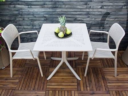 Стол квадратный NARDI Clip, белый Стол квадратный NARDI Clip, белый