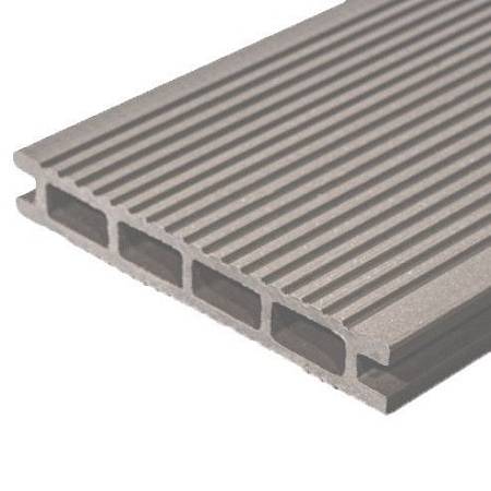 Террасная доска Darvolex шовная вельвет, серая Террасная доска Darvolex шовная вельвет, серая