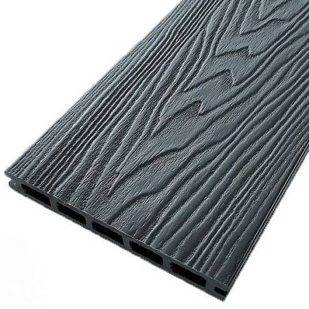 Террасная доска NauticPrime универсальная шовная с тиснением, антрацит Террасная доска NauticPrime универсальная шовная с тиснением, антрацит