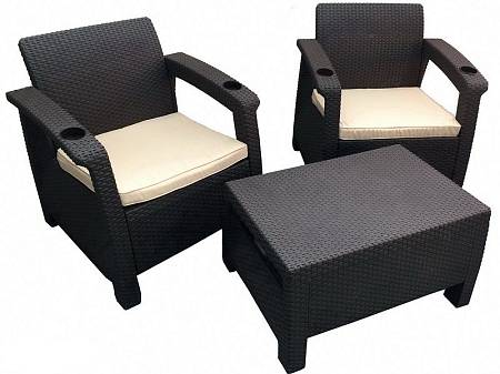 Комплект мебели TWEET Balcony Set, венге Комплект мебели TWEET Balcony Set, венге