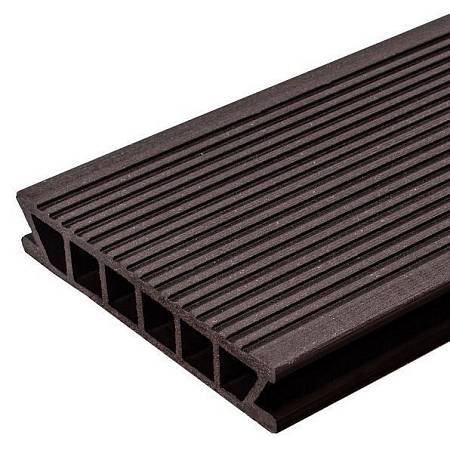 Террасная доска Deckron Classic шовная вельвет, венге Террасная доска Deckron Classic шовная вельвет, венге