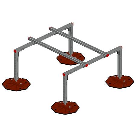 Рама кровельная одноместная для климатического оборудования 1000х1000мм (до 150кг) Рама кровельная одноместная для климатического оборудования 1000х1000мм (до 150кг)