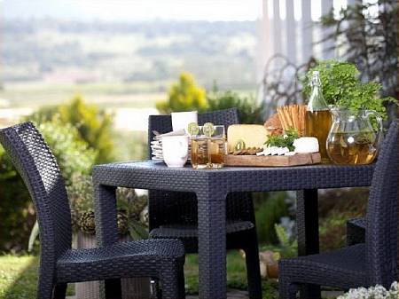 Стол MELODY Quatro, коричневый Стол MELODY Quatro, коричневый