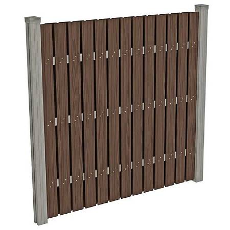 Забор вертикальный вентилируемый из штакетника ДПК Забор вертикальный вентилируемый из штакетника ДПК