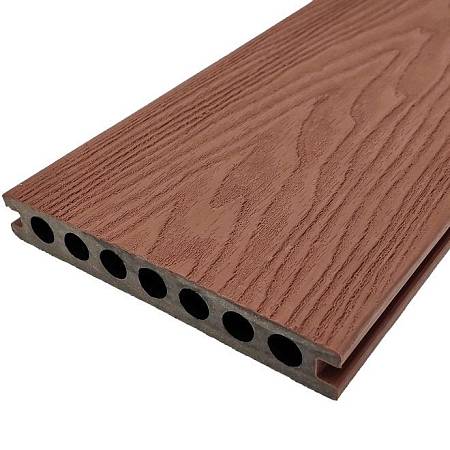 Террасная доска NauticPrime Resine шовная с резиновым верхним слоем, красно-коричневая Террасная доска NauticPrime Resine шовная с резиновым верхним слоем, красно-коричневая