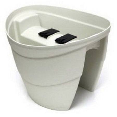 Цветочница-кашпо на перила Lilac, бежевая Цветочница-кашпо на перила Lilac, бежевая