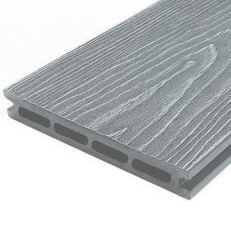 Террасная доска NauticPrime (Light) Esthetic Wood шовная с тиснением, серая Террасная доска NauticPrime (Light) Esthetic Wood шовная с тиснением, серая