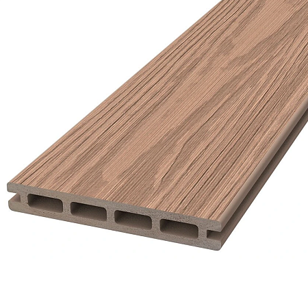 Террасная доска NauticPrime Co-Extrusion шовная ПВХ с тиснением, кедр Террасная доска NauticPrime Co-Extrusion шовная ПВХ с тиснением, кедр
