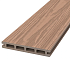 Террасная доска NauticPrime Co-Extrusion шовная ПВХ с тиснением, кедр—