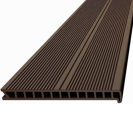 Ступень Deckron пустотелая с брашингом, венге Ступень Deckron пустотелая с брашингом, венге