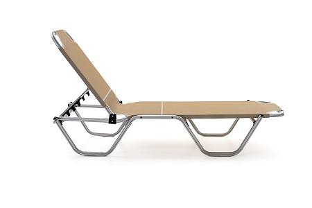 Шезлонг Dias алюминиевый, бежевый Шезлонг Dias алюминиевый, бежевый
