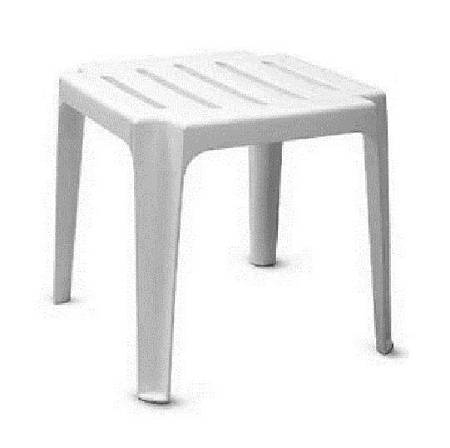 Столик к шезлонгу Tweet круглый, белый Столик к шезлонгу Tweet круглый, белый