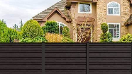 Забор глухой "ЁЛОЧКА" из штакетника ДПК Забор глухой "ЁЛОЧКА" из штакетника ДПК