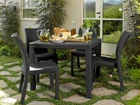 Стол MELODY Quatro, коричневый Стол MELODY Quatro, коричневый