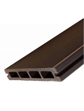 Террасная доска NauticPrime (Middle) Esthetic Wood шовная с 3D тиснением, коричневая Террасная доска NauticPrime (Middle) Esthetic Wood шовная с 3D тиснением, коричневая