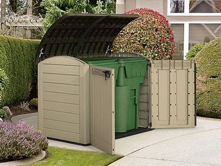 Ящик уличный WOODLAND Store It out Ultra 2000л, бежево-коричневый Ящик уличный WOODLAND Store It out Ultra 2000л, бежево-коричневый