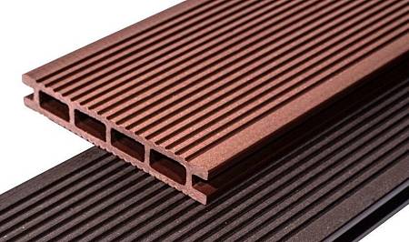 Террасная доска Darvolex шовная вельвет, коричневая Террасная доска Darvolex шовная вельвет, коричневая