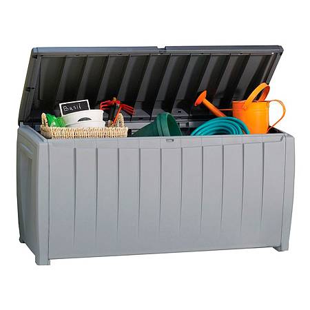 Сундук NOVEL 340л, серый-чёрный Сундук NOVEL 340л, серый-чёрный