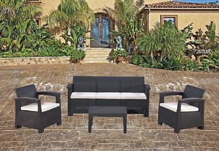 Комплект мебели RATTAN Comfort 5, венге Комплект мебели RATTAN Comfort 5, венге