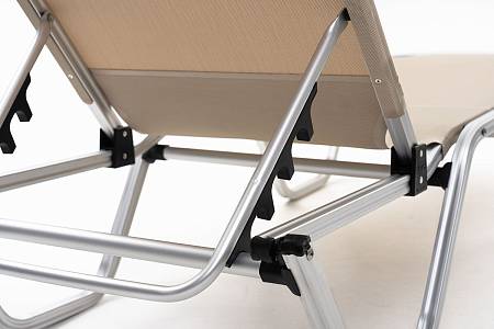 Шезлонг Dias алюминиевый, бежевый Шезлонг Dias алюминиевый, бежевый