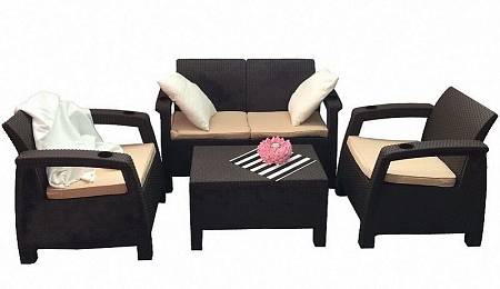 Комплект уличной мебели TWEET Terrace Set, белый Комплект уличной мебели TWEET Terrace Set, белый