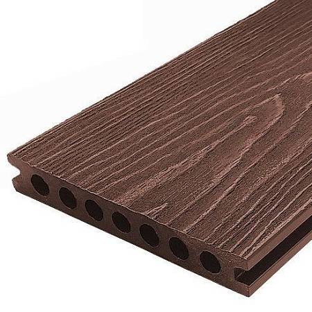 Террасная доска NauticPrime Esthetic Wood / Retro Wood шовная с тиснением, коричневая Террасная доска NauticPrime Esthetic Wood / Retro Wood шовная с тиснением, коричневая