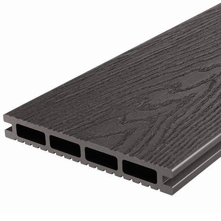 Террасная доска Holzhof универсальная шовная с тиснением, венге Террасная доска Holzhof универсальная шовная с тиснением, венге