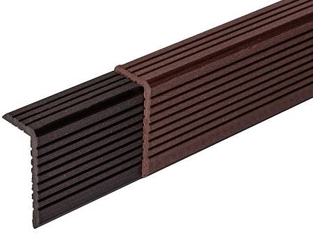 Уголок ДПК для доски Darvolex,Ecodeck,Deckron, 35x70x4000мм, венге Уголок ДПК для доски Darvolex,Ecodeck,Deckron, 35x70x4000мм, венге