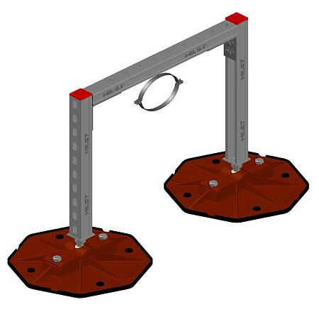 Рама опорная для горизонтальных круглых труб трубопроводов и воздуховодов 500 Рама опорная для горизонтальных круглых труб трубопроводов и воздуховодов 500