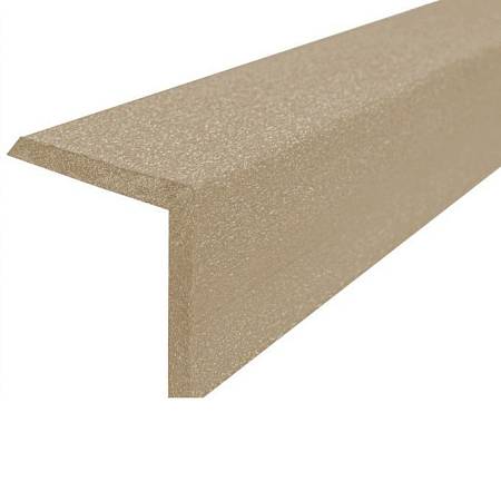 Уголок ДПК равнополочный 57x57x3000мм брашинг, кофе с молоком Уголок ДПК равнополочный 57x57x3000мм брашинг, кофе с молоком