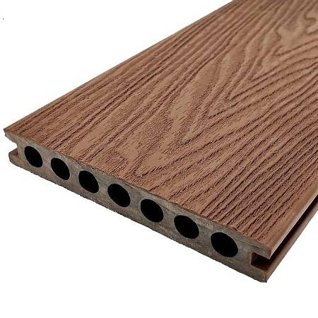 Террасная доска NauticPrime Resine шовная с резиновым верхним слоем, коричневая Террасная доска NauticPrime Resine шовная с резиновым верхним слоем, коричневая