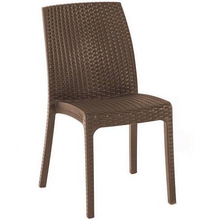 Стул B:rattan VIRGINIA без подлокотников, коричневый Стул B:rattan VIRGINIA без подлокотников, коричневый