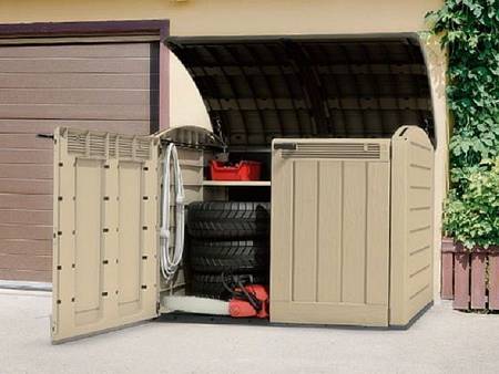 Ящик уличный WOODLAND Store It out Ultra 2000л, бежево-коричневый Ящик уличный WOODLAND Store It out Ultra 2000л, бежево-коричневый