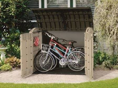 Ящик уличный WOODLAND Store It out Ultra 2000л, бежево-коричневый Ящик уличный WOODLAND Store It out Ultra 2000л, бежево-коричневый